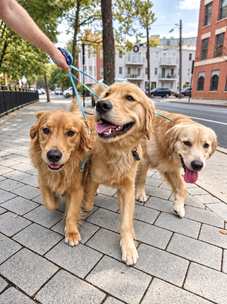 Dogs spending time with their friends