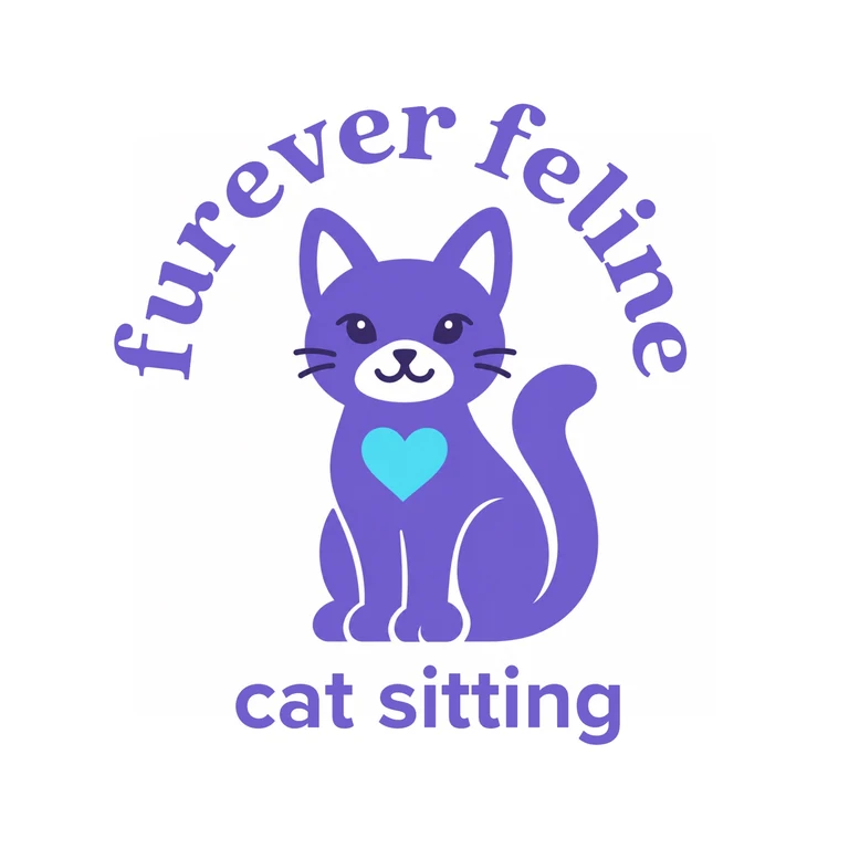 Furever Feline cat sitting logo